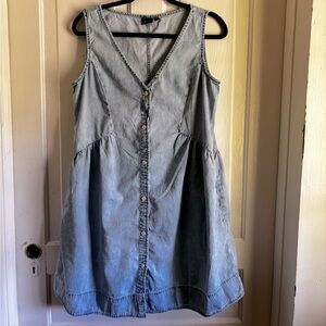 GAP denim dress medium vintage looking